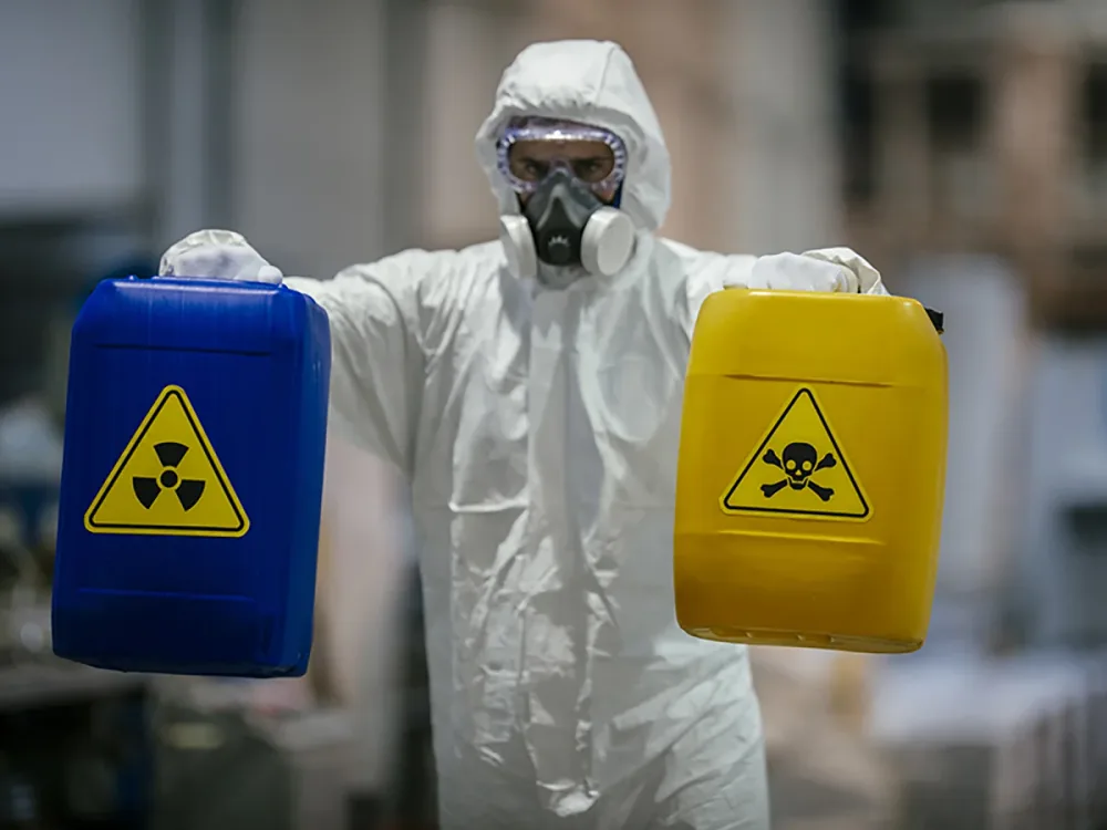 biohazard cleanup professionals at work in Thornton